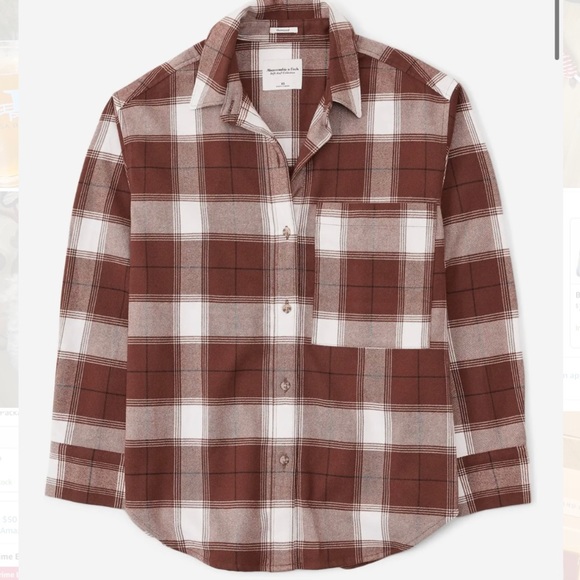 Abercrombie & Fitch Tops - NWT A&F Oversized flannel